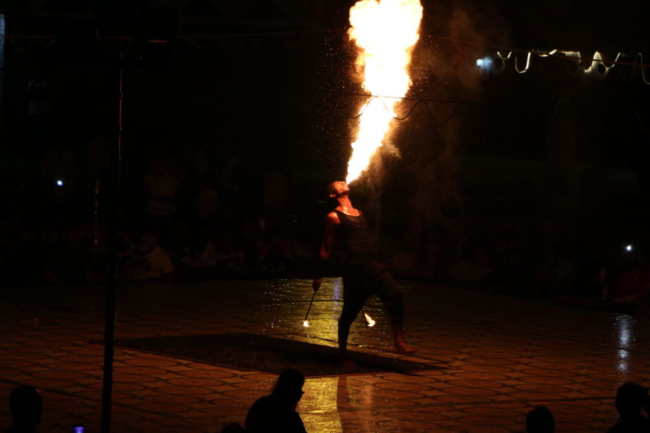 Firemen Show In Desert Camp - Arabian Desert Safari
