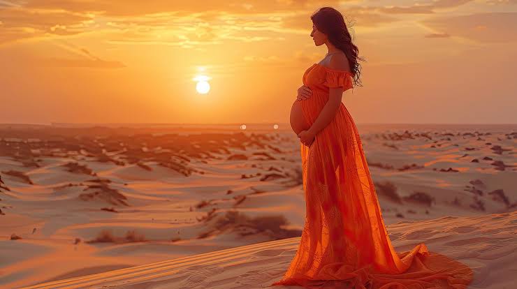 Desert Safari Pregnant Lady - Arabian Desert Safari